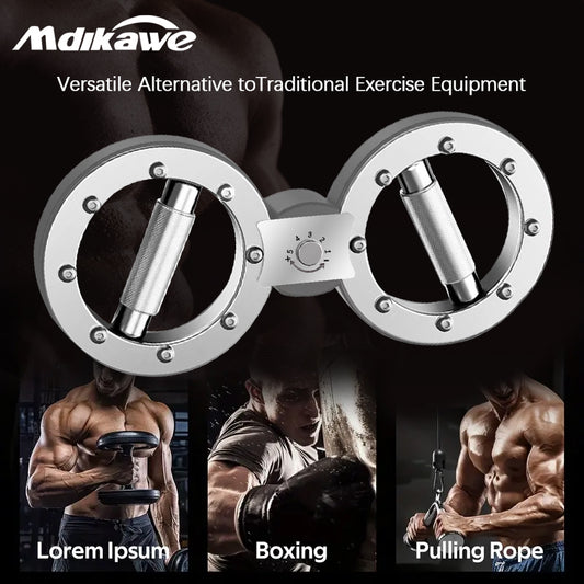 Mdikawe Adjustable Resistance Speed Arm Trainer-Multifunctional Forearm & Muscle Exerciser for Boxing, 8-Shaped Arm Exerciser, Suitable For Speed Exercise, Muscle Building, Fitness