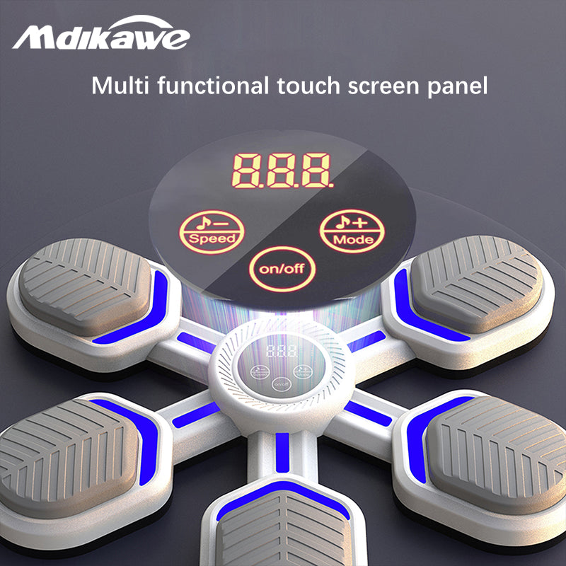 Mdikawe Smart Music Boxing Machine, Wall-Saving Design with Synced Beat Technology, Electronic Boxing Target Workout Punching Equipment for Home, Indoor and Gym- Shape Like a Snowflake