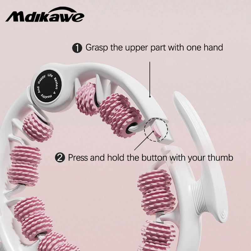 Mdikawe 1pc 14 Wheels Leg Massager Roller-Relax and Slim Calf Muscles, Leg Meridians Relaxation, and Muscle Stretching, Gifts For Women Men