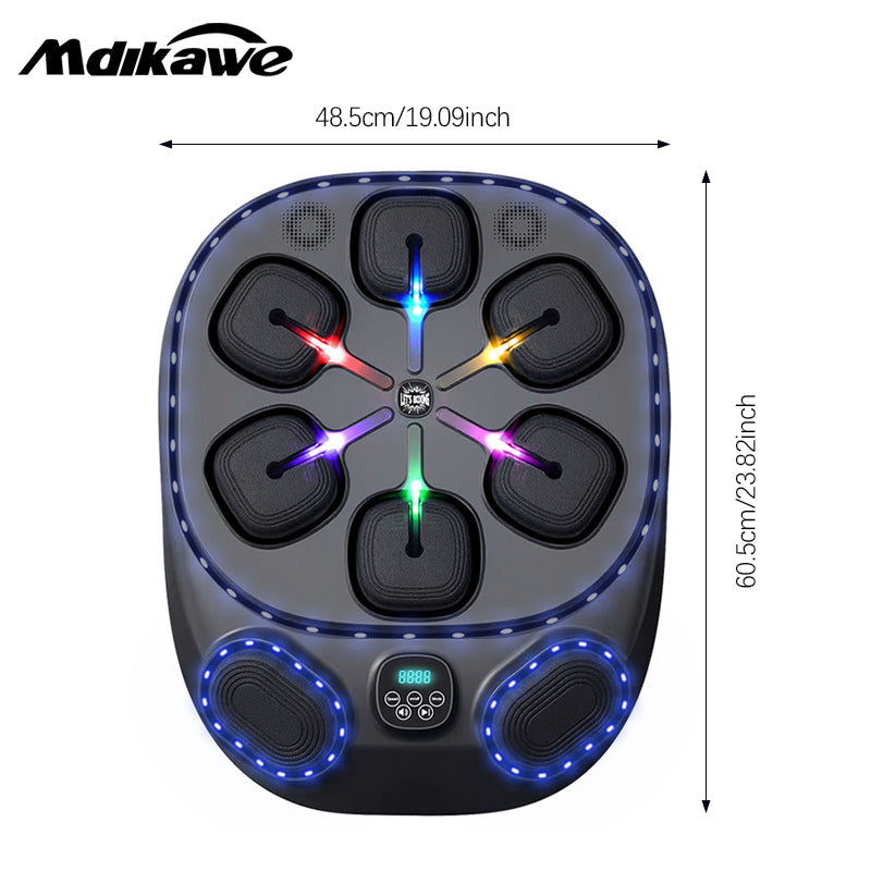 Mdikawe Smart Music Boxing Machine for Speed, Timing, Reflex Improvement , Training Machine with LED Electronic Wall Mounted, Electronic Focus Agility Training Digital Boxing for Adults